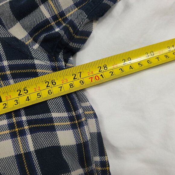 Tommy Hilfiger Mens Size XL Plaid Button Up Shirt Blue White Casual Long Sleeve - Picture 6 of 8